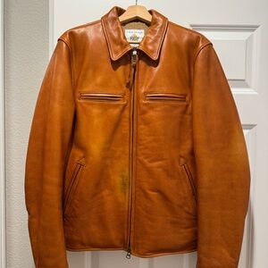 Taylor Stitch Tan Leather Jacket